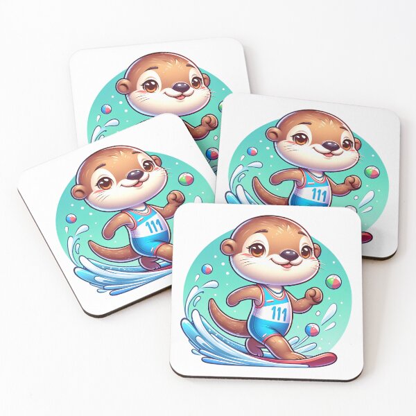 Artikelvorschau, Aquatic Athlete Otter entworfen und verkauft von TinyTailsGalery.