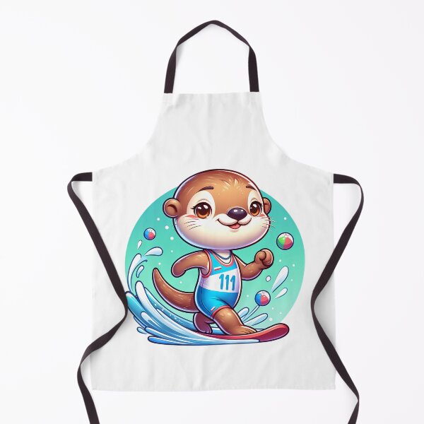 Item preview, Aquatic Athlete Otter designed and sold by TinyTailsGalery.