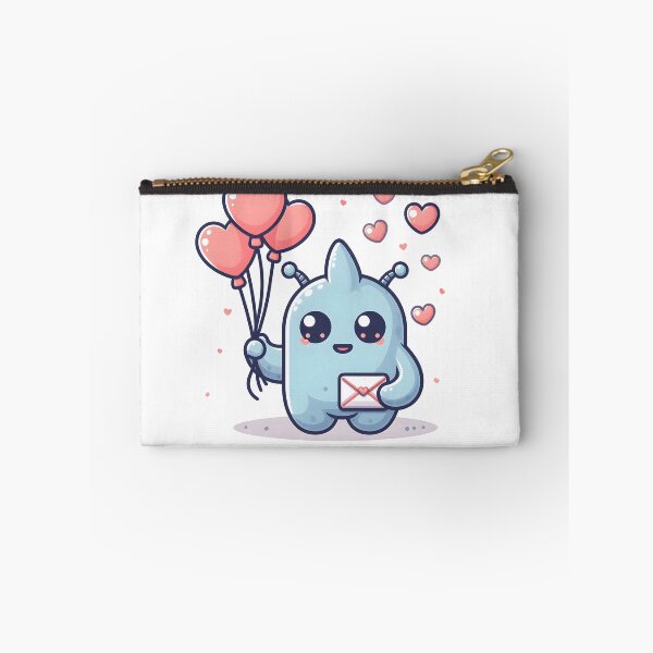 Item preview, Kawaii Kawaii Golem With Heart-Shaped Balloons designed and sold by CanvasCutie.