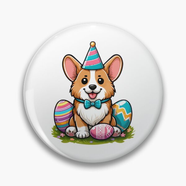 Item preview, Cheerful Corgi Easter Delight designed and sold by EpicPaws.
