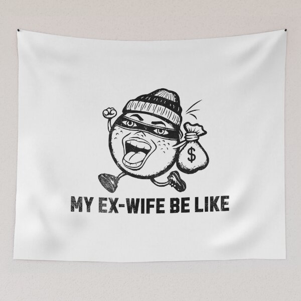 Item preview, Ex-wife Alimony - Satirical Divorce Settlement Cartoon designed and sold by AmorcitoDesigns.
