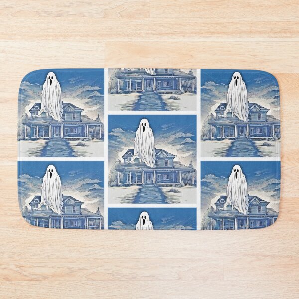 Item preview, Spooky Ghost House designed and sold by Health And Fitness Posts e-Store.