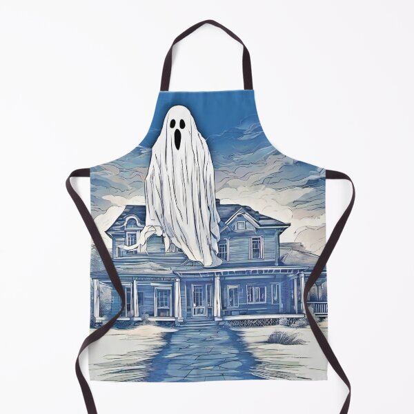 Item preview, Spooky Ghost House designed and sold by Health And Fitness Posts e-Store.