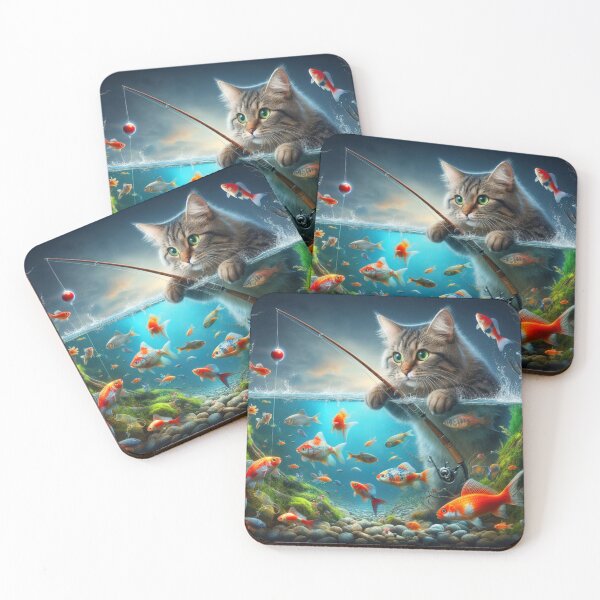 Artikelvorschau,  Fischerkatze entworfen und verkauft von MyHappyArtShop.