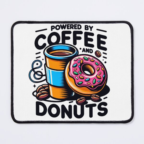 Item preview, Drinking Funny Powered By Coffee And Donuts designed and sold by ZeptepiTrends.