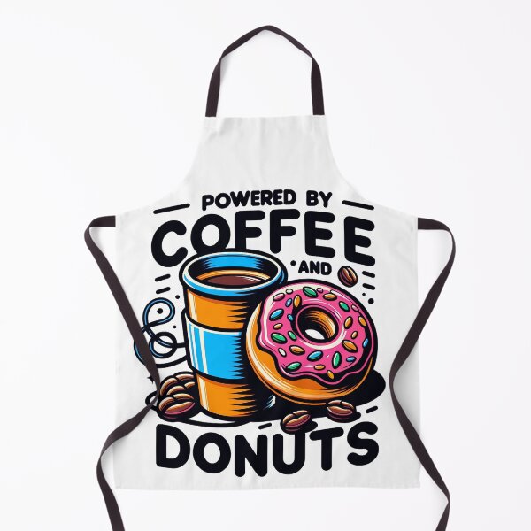 Item preview, Drinking Funny Powered By Coffee And Donuts designed and sold by ZeptepiTrends.