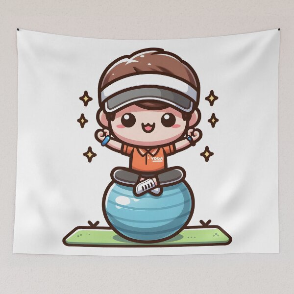 Item preview, Kawaii Athletic Coach: Wearing A Visor Cap designed and sold by CanvasCutie.
