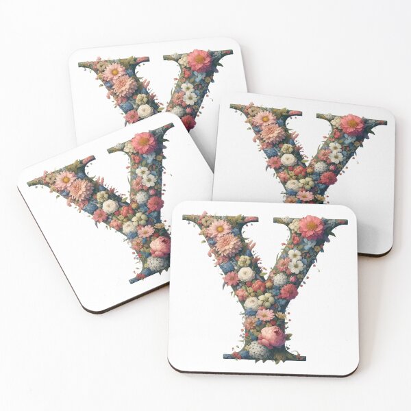 Item preview, Letter “Y” containing flowers designed and sold by yeekazar.