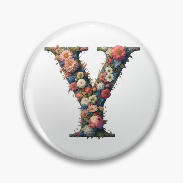 Item preview, Letter “Y” containing flowers designed and sold by yeekazar.
