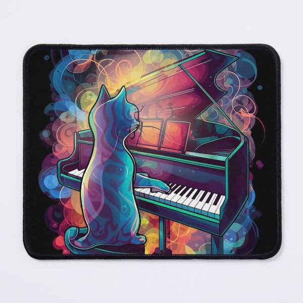 Item preview, Cat playing the piano designed and sold by Tajdi.