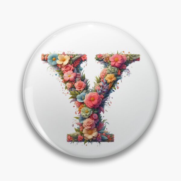 Item preview, Letter “Y” containing flowers designed and sold by yeekazar.