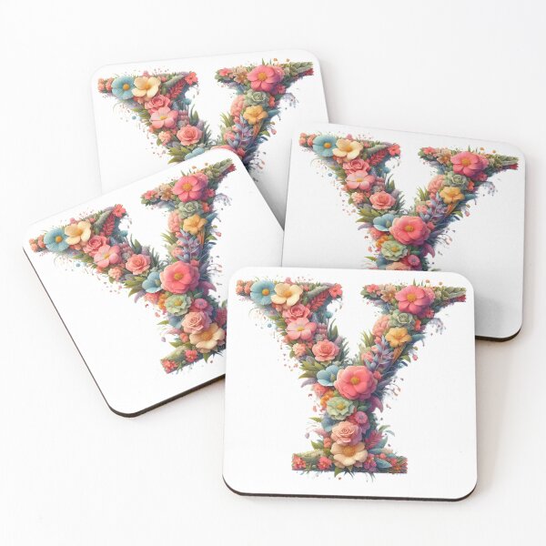 Item preview, Letter “Y” containing flowers designed and sold by yeekazar.