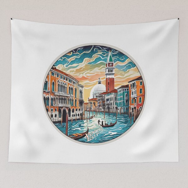 Item preview, Vintage Venice Travel Stickers - Retro Minimal Design designed and sold by pod24.