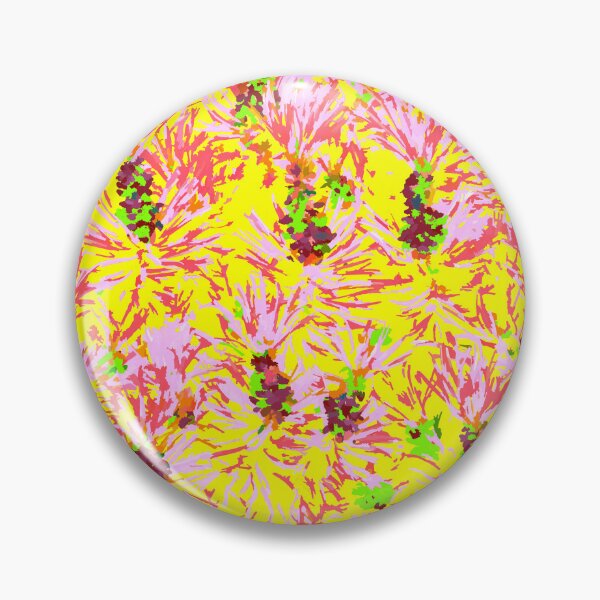 Item preview, The Pink Pine Needles with New Grown Pine Pollen  on Yellow designed and sold by IraNiva.