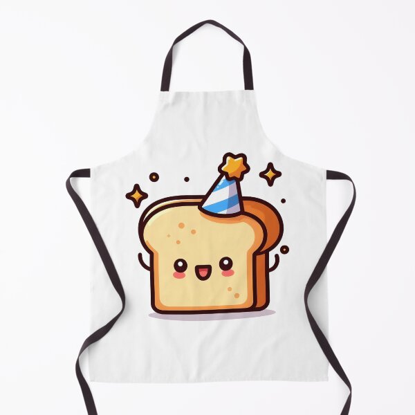 Item preview, Kawaii Toast With Party Hat designed and sold by CanvasCutie.