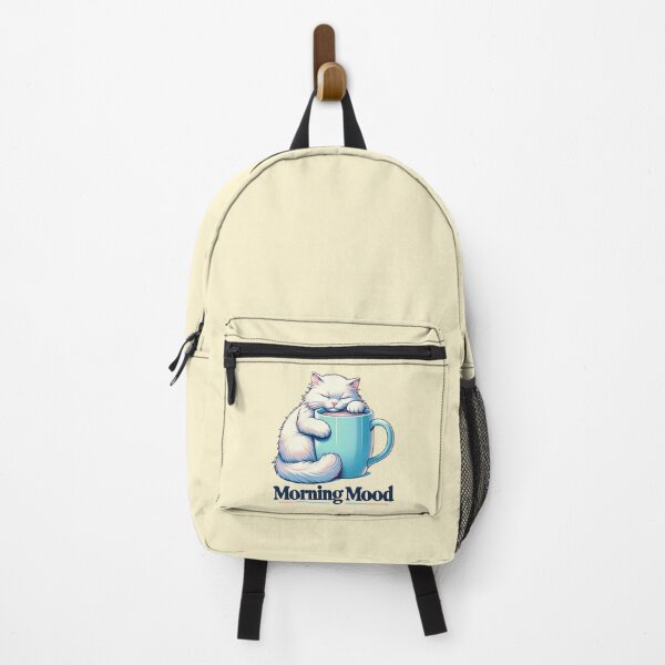 Item preview, Morning Mood, a cat lovers morning dilemma designed and sold by RuyaFab.