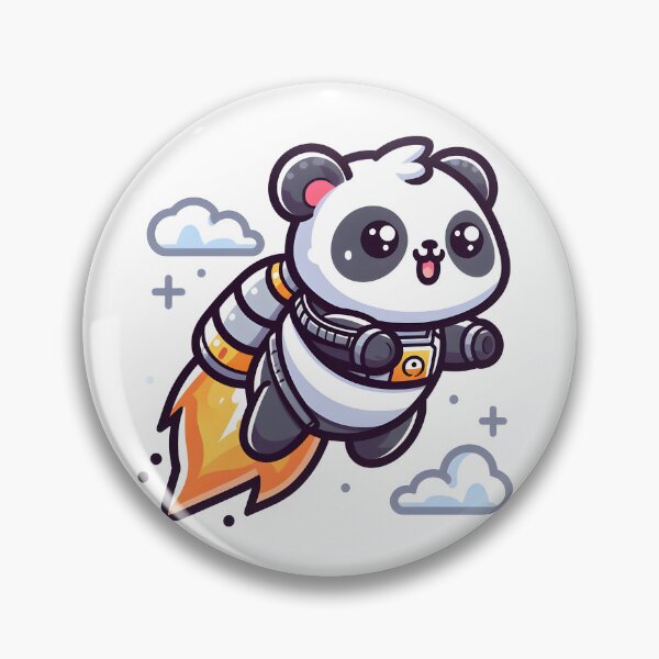 Item preview, Kawaii Panda With Jetpack designed and sold by CanvasCutie.