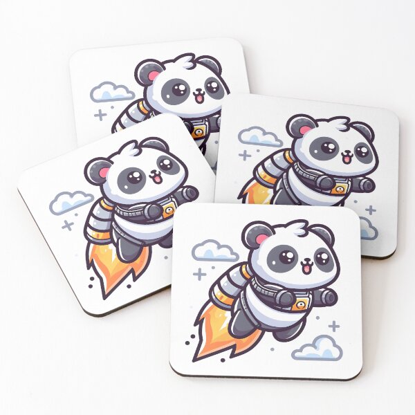 Item preview, Kawaii Panda With Jetpack designed and sold by CanvasCutie.