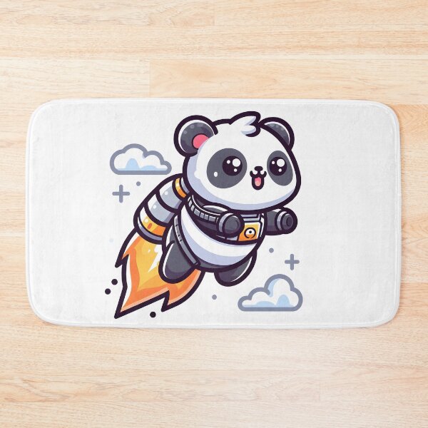 Item preview, Kawaii Panda With Jetpack designed and sold by CanvasCutie.