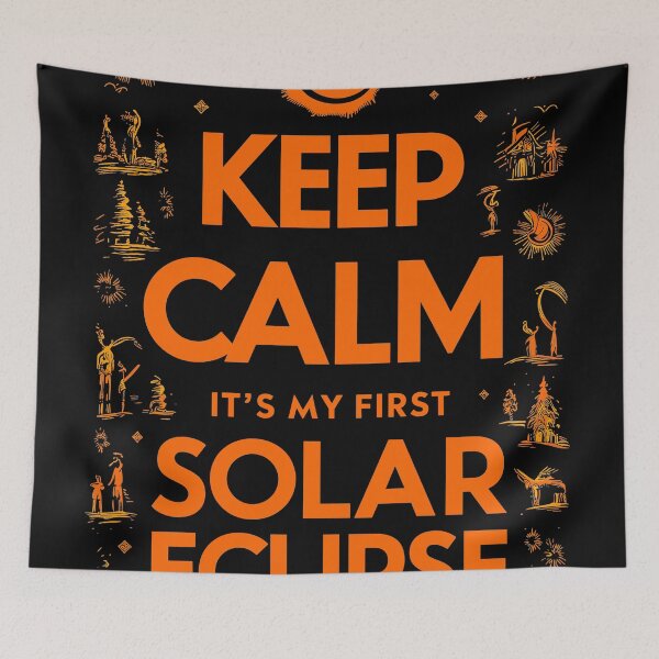 Item preview,  keep calm solar eclipse - April 2024 designed and sold by QuantaPixel.