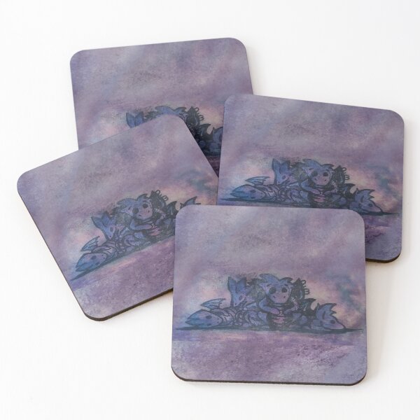 Item preview, Purple Dragons in a Row designed and sold by sarunamii.