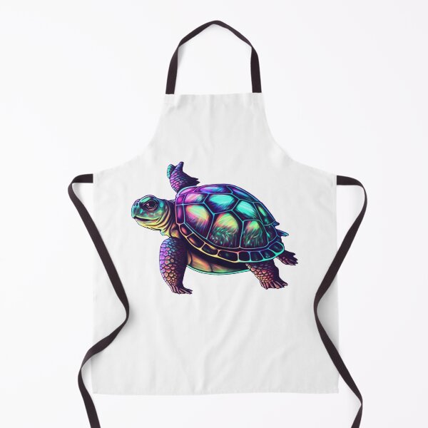 Item preview, Glowing Grace: The Neon Tortoise of a Fantasy Realm designed and sold by jgvisualarts.