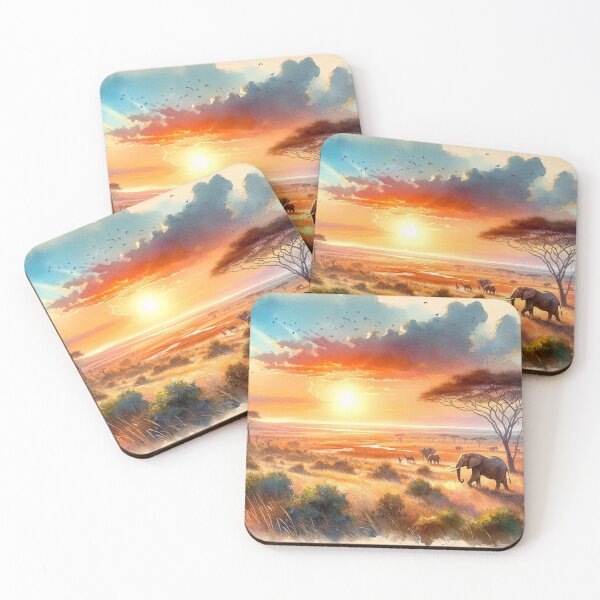 Item preview, Savannah sunset designed and sold by Cerberus-Art.