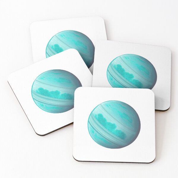 Item preview, Turquoise Titan: A Majestic Gas Giant's Artistic Rendition designed and sold by jgvisualarts.