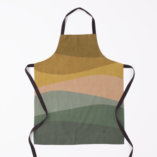 Item preview, Olas De Colores Retro 02 Verde Amarillo Ocre designed and sold by FAROSSTUDIO.