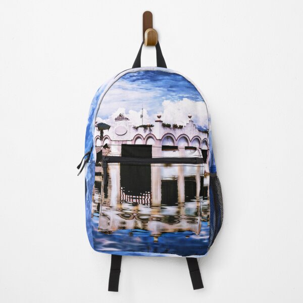 Item preview, blu tone, House on lake,cloudy sky reflection designed and sold by IdoFriedmanArt.