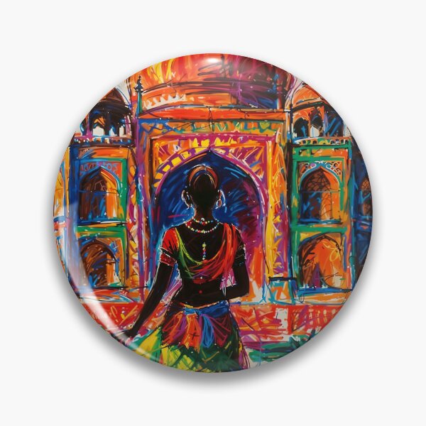 Item preview, Abstract Indian Artwork - Taj Mahal  designed and sold by feether-store.