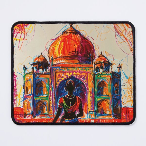 Item preview, Abstract Indian Artwork - Taj Mahal designed and sold by feether-store.