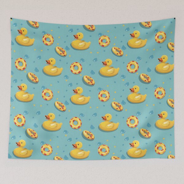 Item preview, Duck and rubber ring seamless digital paper designed and sold by kizenya.