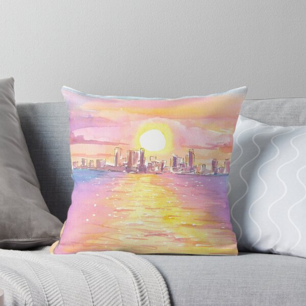 Item preview, Saint Petersburg Florida Skyline in Golden Sunset designed and sold by artshop77.