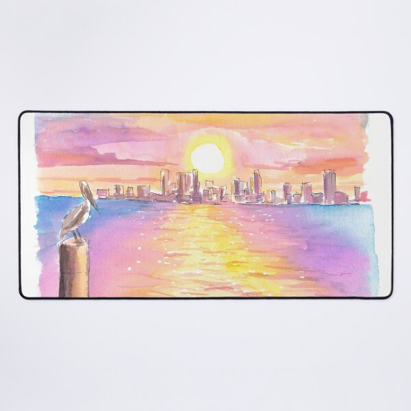 Item preview, Saint Petersburg Florida Skyline in Golden Sunset designed and sold by artshop77.