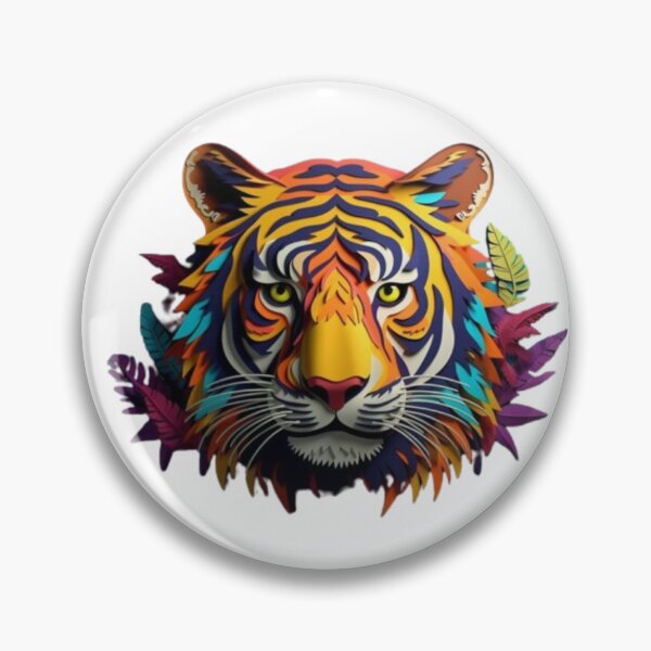 Item preview, Wild, Colorful and Exuberant Tiger designed and sold by MoshisooPrint.