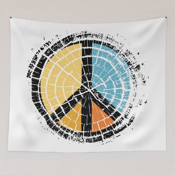 Item preview, Colored wooden peace symbol  designed and sold by masatomio.