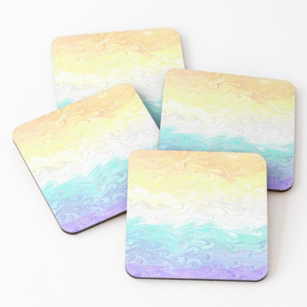 Item preview, Groovy Trippy Squiggly Wavy Boho Hippie Abstract Genderfaun Pride Flag designed and sold by Chaos Queery.