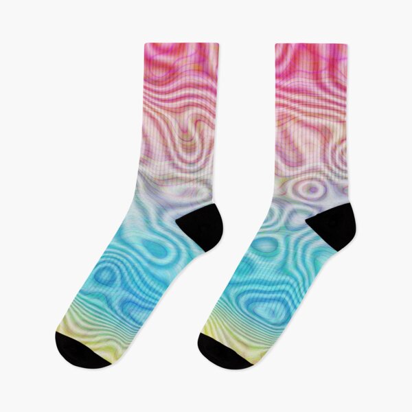 Item preview, Squiggly Swirly Trippy Hippie Abstract Digital Genderflux Pride Flag designed and sold by Chaos Queery.
