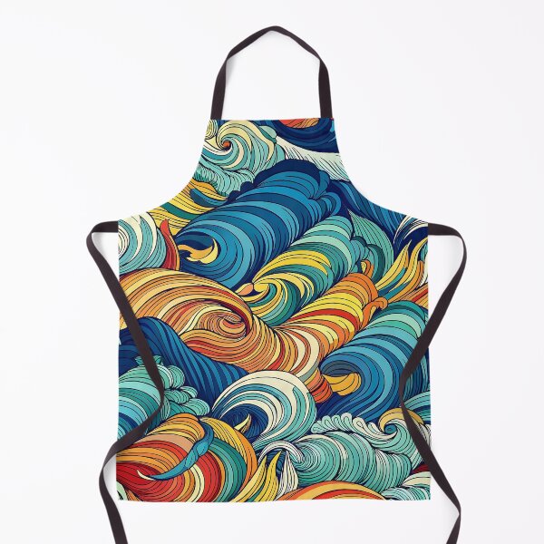 Item preview, Colorful Abstract Swirling Waves Illustration designed and sold by Rostislav Bouda.