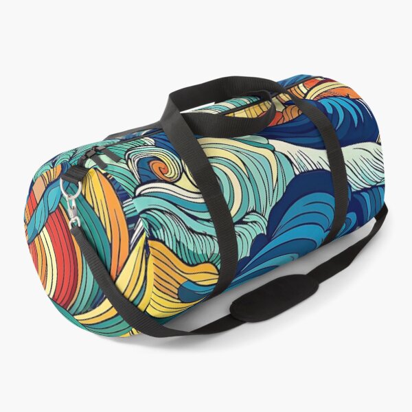 Item preview, Colorful Abstract Swirling Waves Illustration designed and sold by Rostislav Bouda.