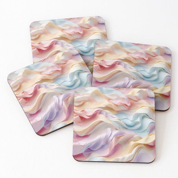 Item preview, Soft Pastel Waves Flowing in Harmonious Elegance designed and sold by ArtComixHaven.