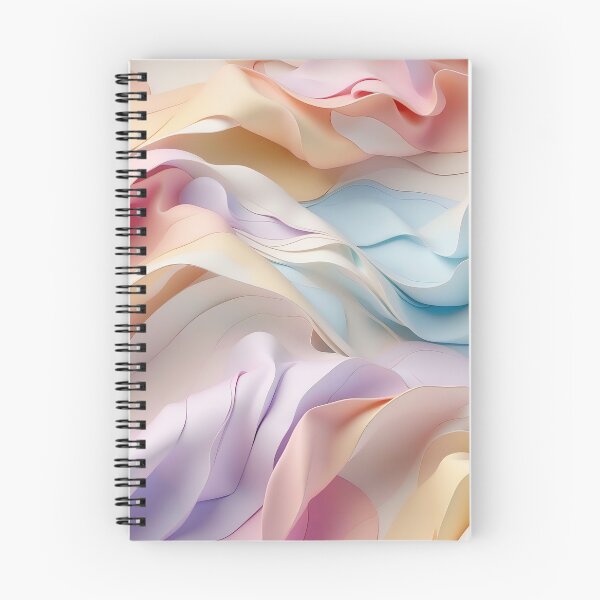Item preview, Soft Pastel Waves Flowing in Harmonious Elegance designed and sold by ArtComixHaven.