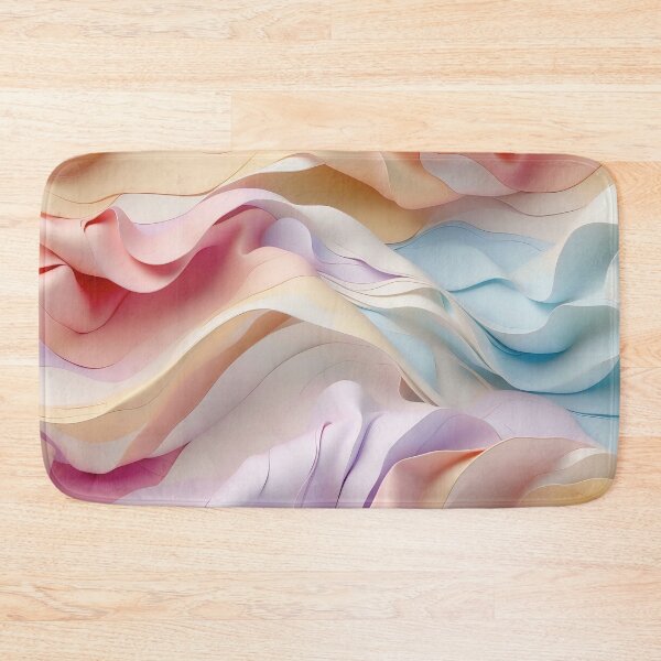 Item preview, Soft Pastel Waves Flowing in Harmonious Elegance designed and sold by ArtComixHaven.