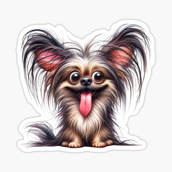 Funny Crazy Dog Sticker