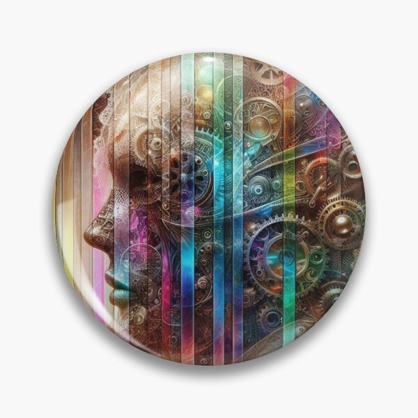Artikelvorschau, Steampunk rainbow lacy lady profile entworfen und verkauft von raleca78.