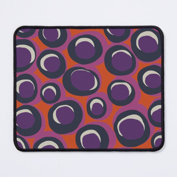 Item preview, Retro Mid Century Modern 70s Pattern in Purple and Orange designed and sold by Deutschic.
