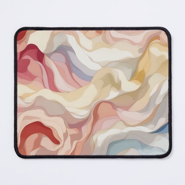Item preview, Rhythmic Pastel Contours Dancing in a Serene Pattern designed and sold by ArtComixHaven.