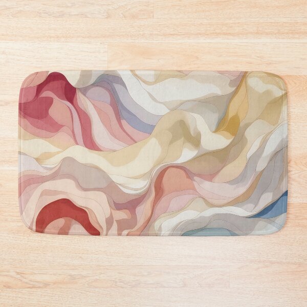 Item preview, Rhythmic Pastel Contours Dancing in a Serene Pattern designed and sold by ArtComixHaven.