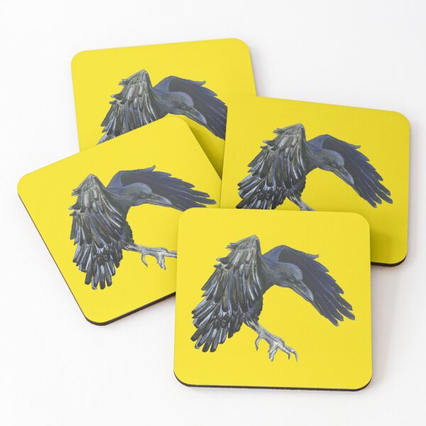 Item preview, Black Crow Master of Time & Yellow Sky designed and sold by Julia Doria.